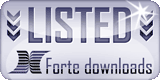 Listed on Forte downloads